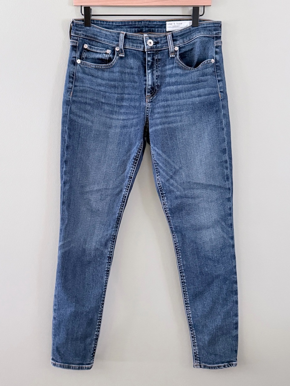 Rag & Bone Cate Mid-Rise Ankle Skinny Jeans Women’s Size 29 Marigold Wash